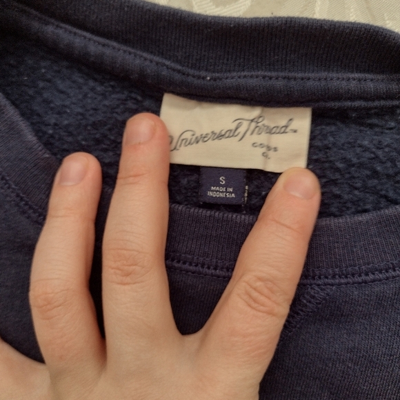 Universal Thread Dark Blue Small Sweatshirt - Picture 2 of 2